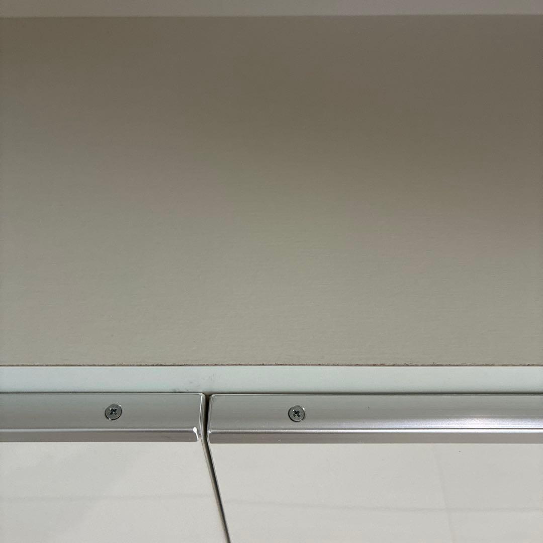 美品　日本製　オガモク　カウンター下収納　引き出し収納　スリム　ホワイト①