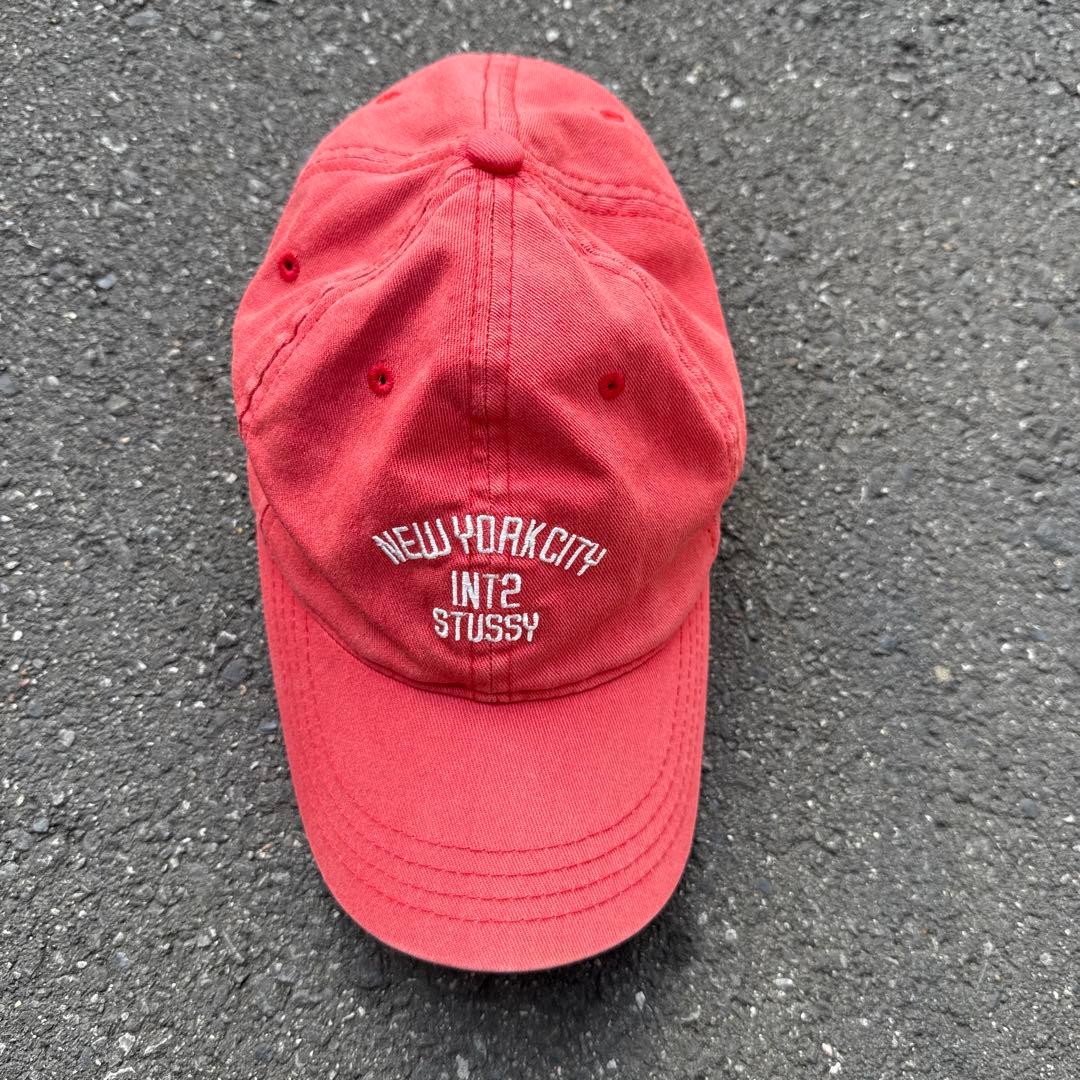 90s 激レア NEW YORK CITY INT2 STUSSY キャップ