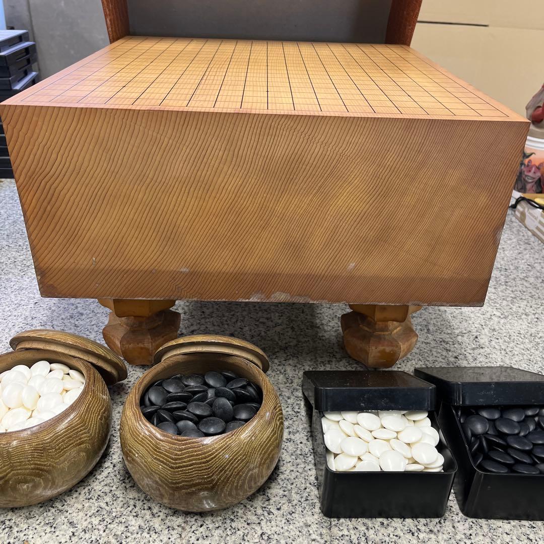 昭和レトロ 木製 囲碁版囲碁盤 脚付きレトロ ビンテージ ボードゲーム 格安