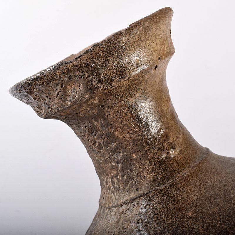 朝鮮美術　李朝　高麗青磁　碗口瓶　時代箱付　V　R8416B