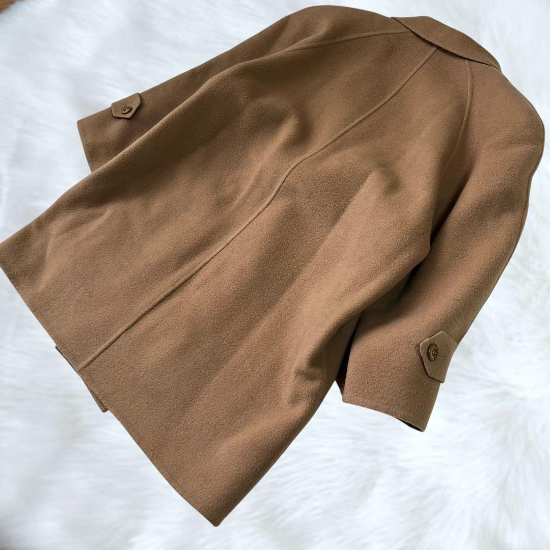 【極美品】バーバリーズ　ダブルチェスター ピーコート ウール　ノバチェック