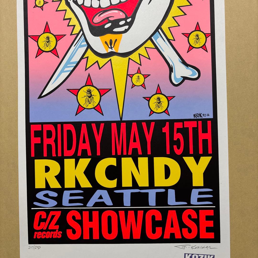 KOZIK TREE PEOPLE シルクスクリーンポスター