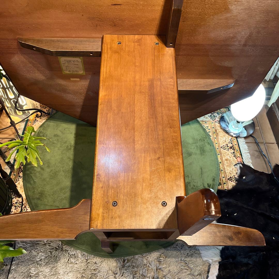 Sale ヴィンテージ オーク　８角　収納付き　ラウンドテーブル