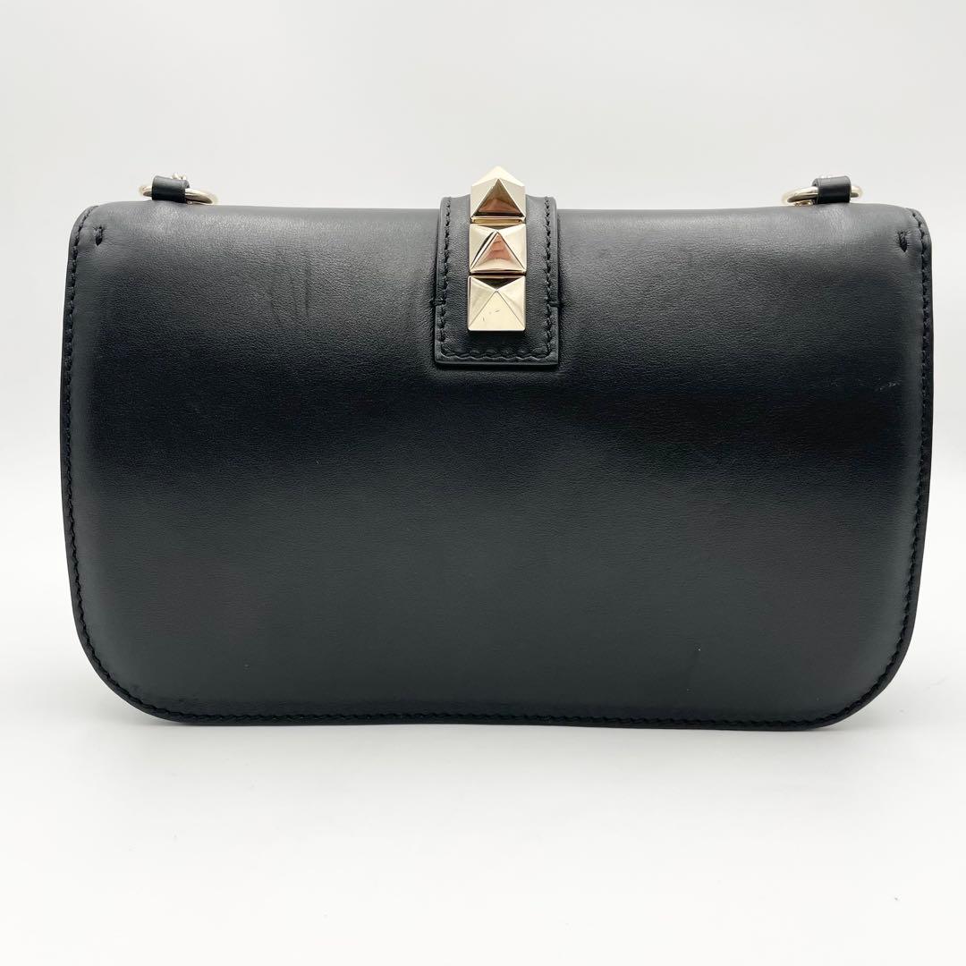 美品✨ヴァレンティノ　ロックスタッズ　チェーンショルダー　ブラック