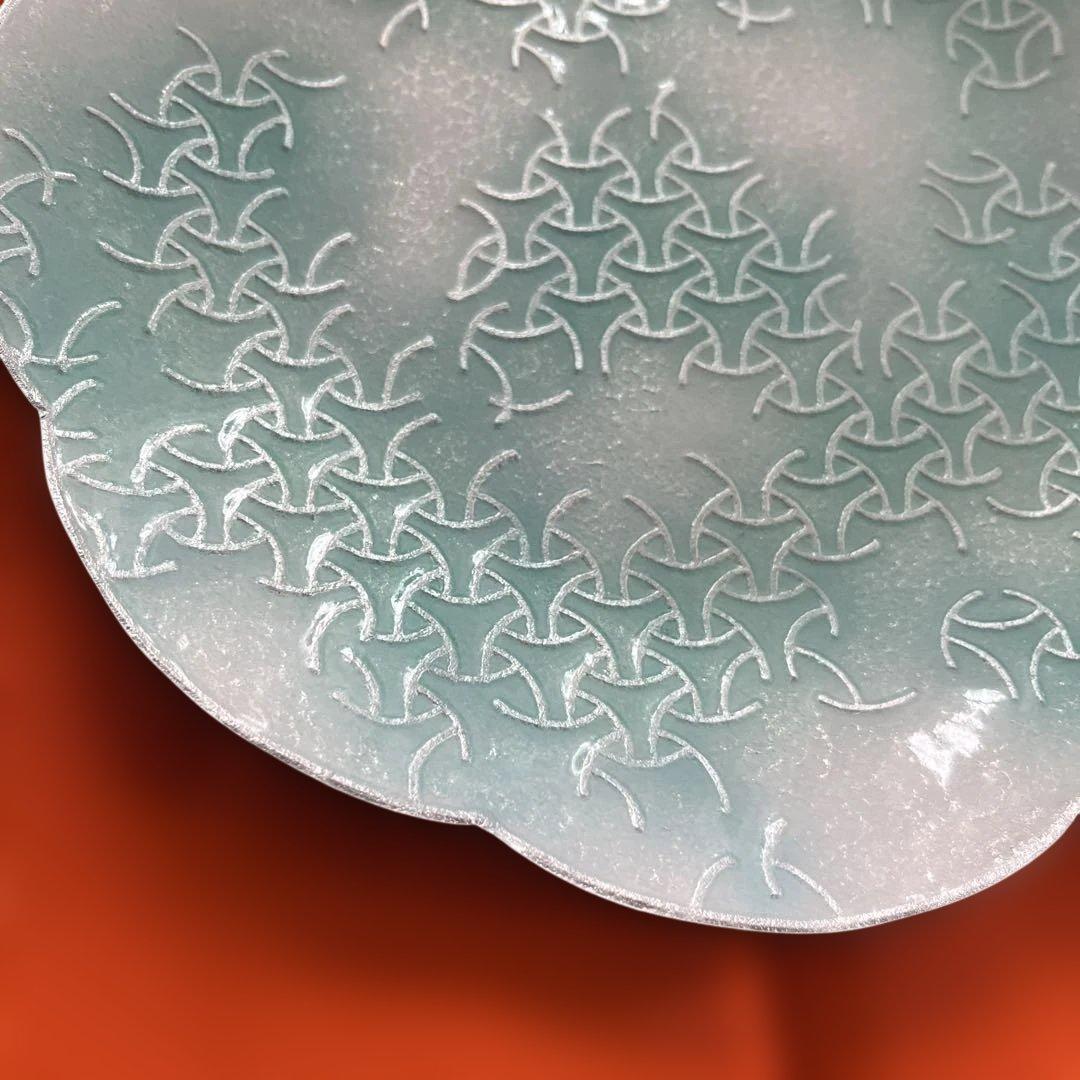 七宝焼　独楽つなぎ　干菓子器