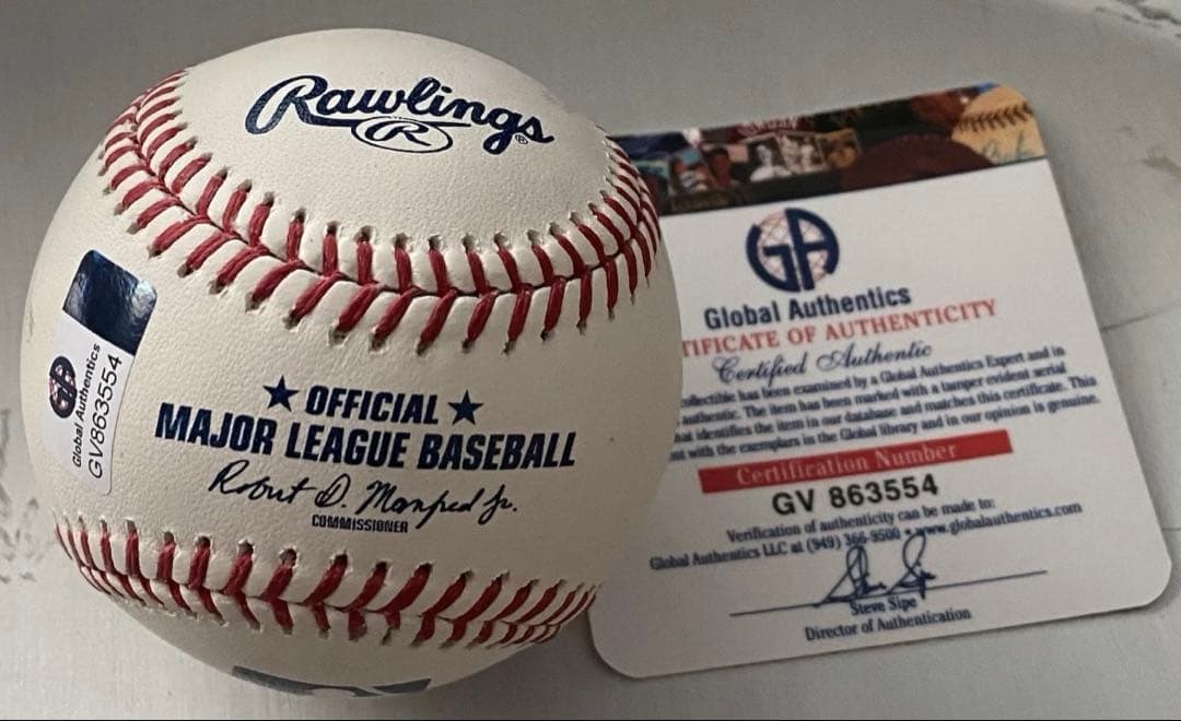 【真正証明書付き‼️】 ダルビッシュ有 直筆サインボール Global COA 付