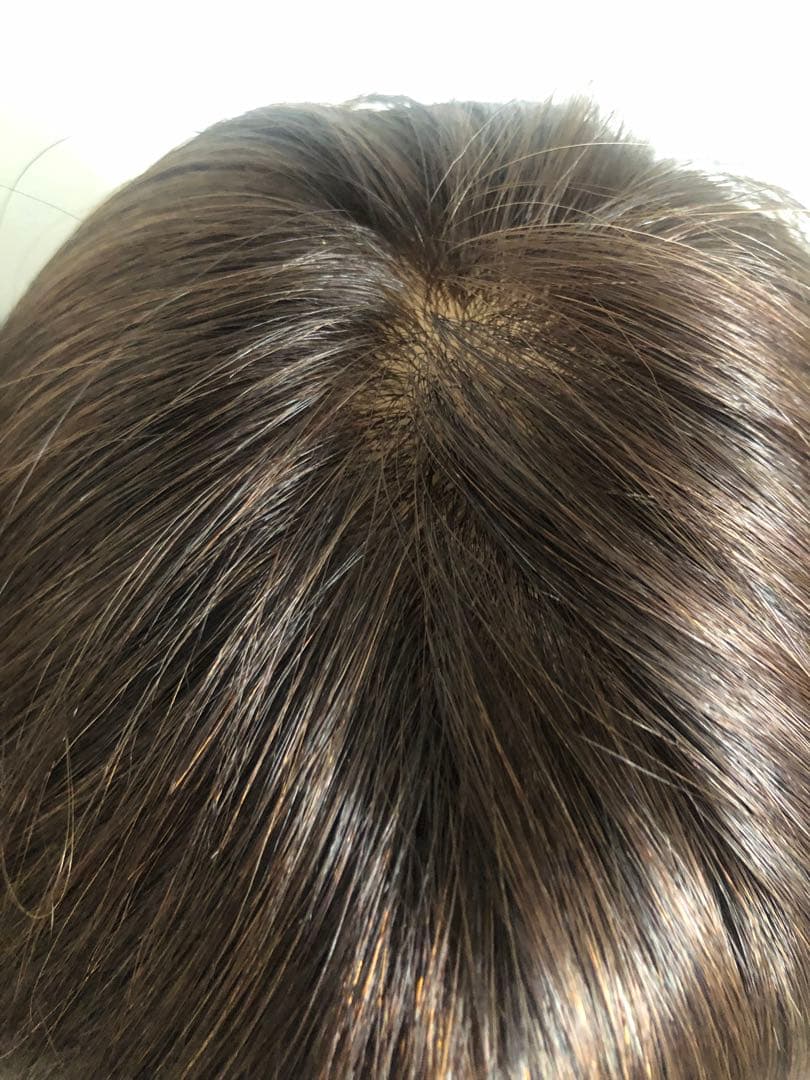 人毛100% ショートボブ　ブラウン前髪あり　未使用