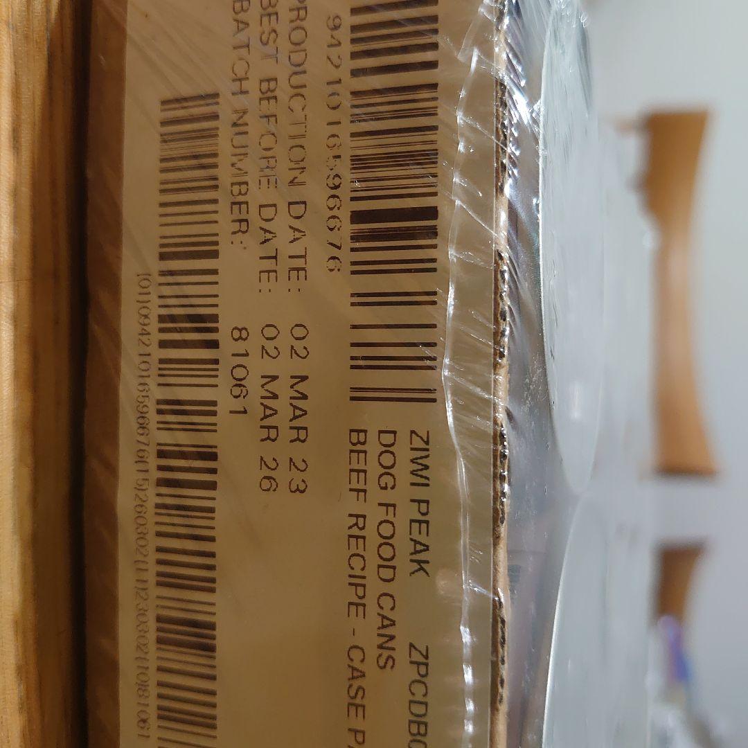 raisin2　ZIWI Peak ビーフレシピ１７０グラム　２０缶