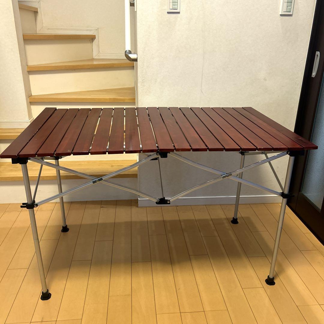 Coleman ウッドロール 2ステージ テーブル 折りたたみコンパクト
