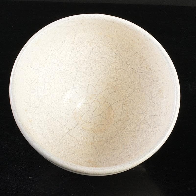 茶道具　矢田正炎作　白天目茶碗　共箱　Ｃ　6673