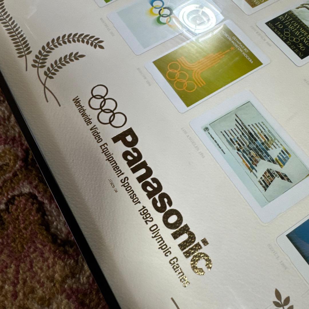 Panasonic オリンピック公式テレホンカード風22枚額装ポスター