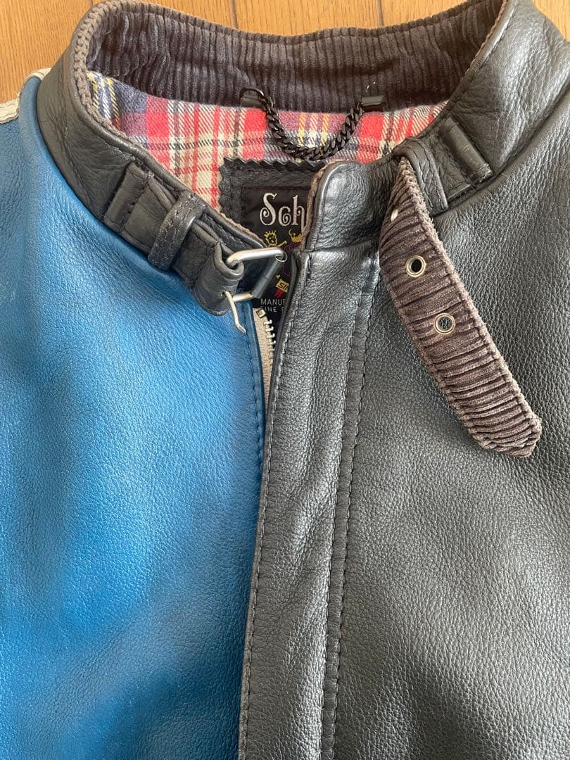 schottシングルライダース クラッシックレザー L