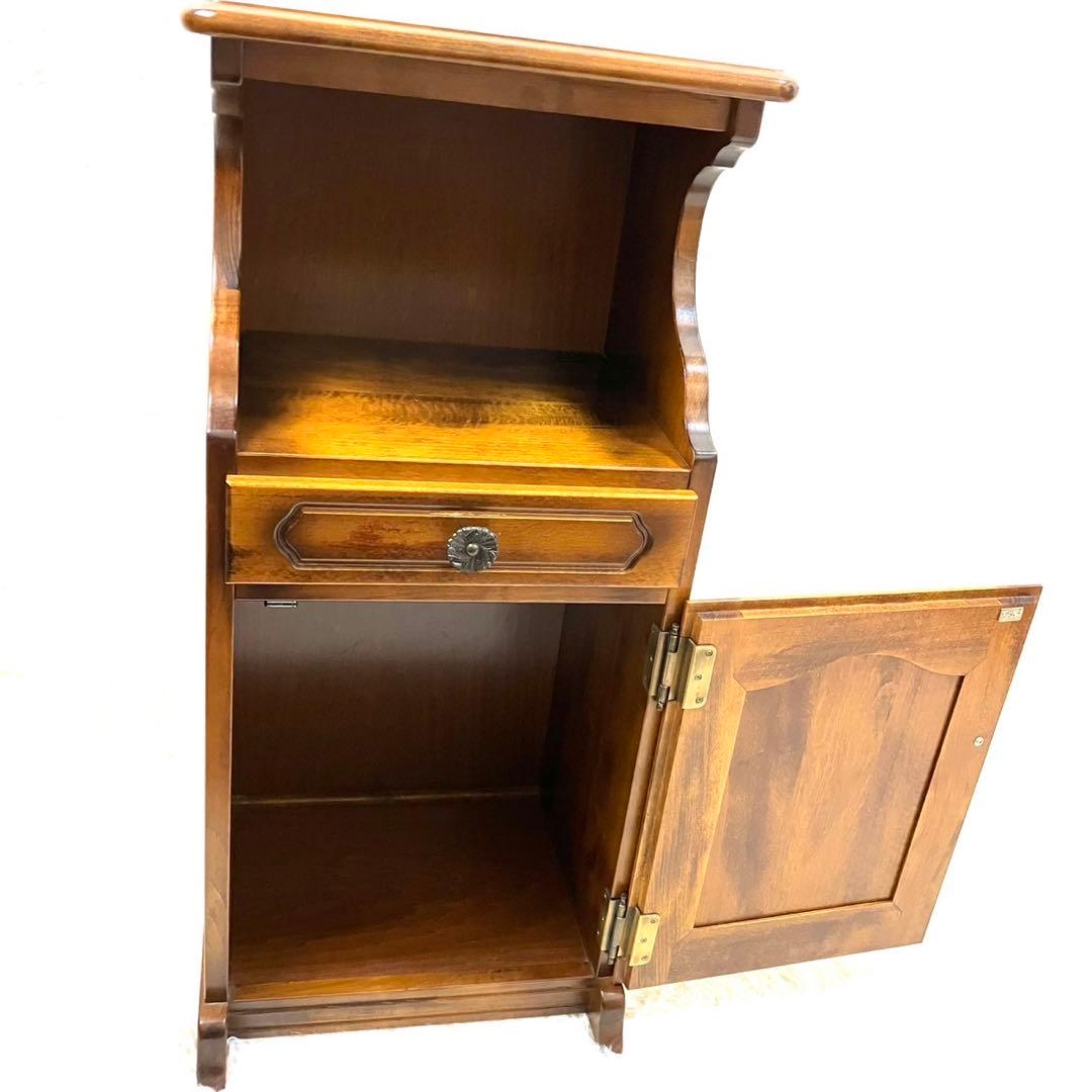 karimoku カリモク　コロニアル　コーナーテーブル コーナーラック 電話台