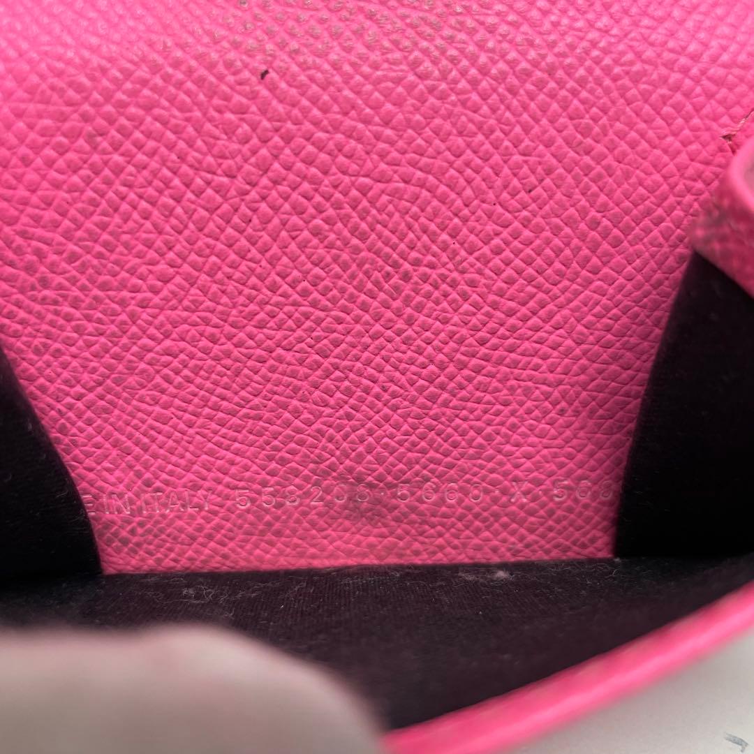 k*u様 BALENCIAGA ピンク 三つ折り財布