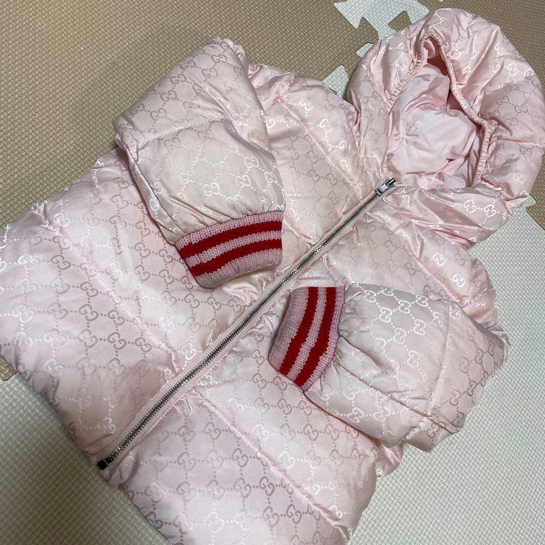 GUCCI⭐︎babyダウンジャケット90cmGGロゴpink