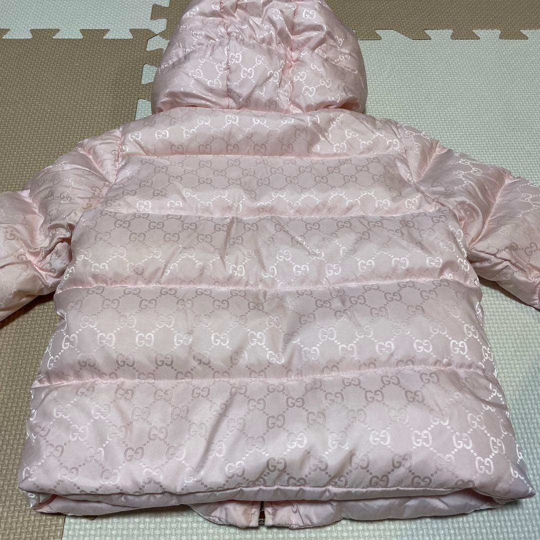 GUCCI⭐︎babyダウンジャケット90cmGGロゴpink