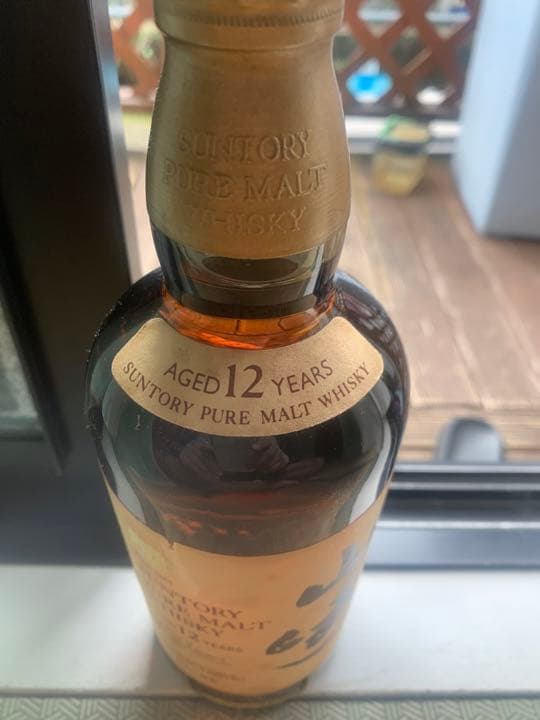 サントリー山崎12年　向獅子ラベル・特級表記・ピュアモルトウイスキー