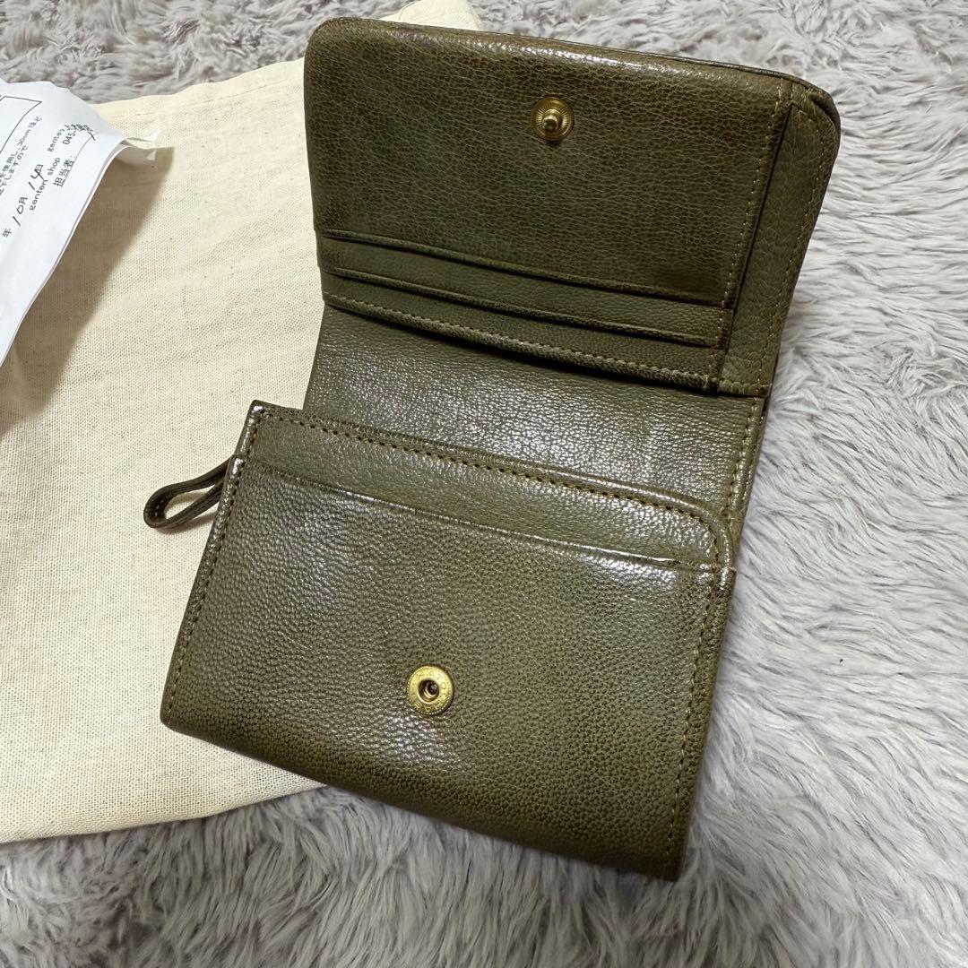 genten ゲンテン ゴート 山羊革 二つ折り財布