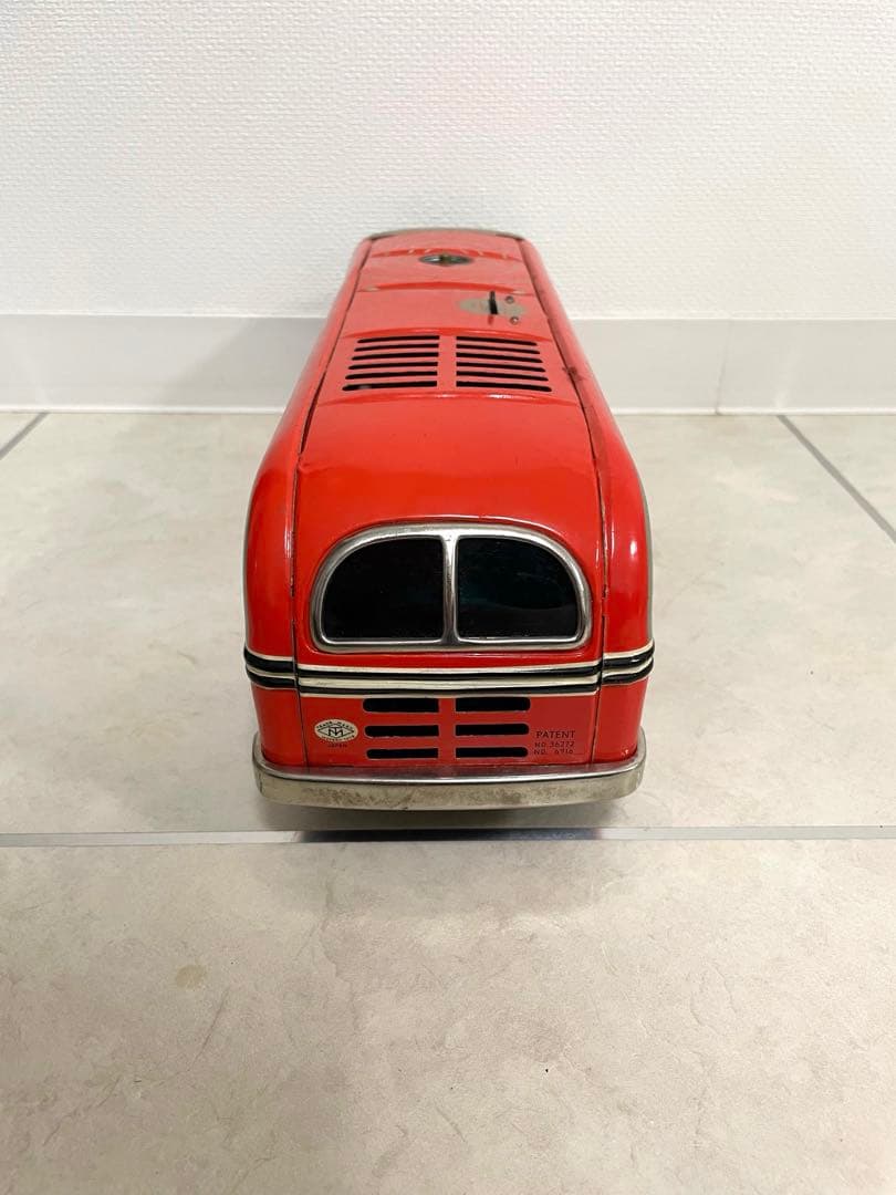 超激レア マスダヤ ブリキ ソニコンバス 赤 ブリキ製　昭和レトロ　増田屋