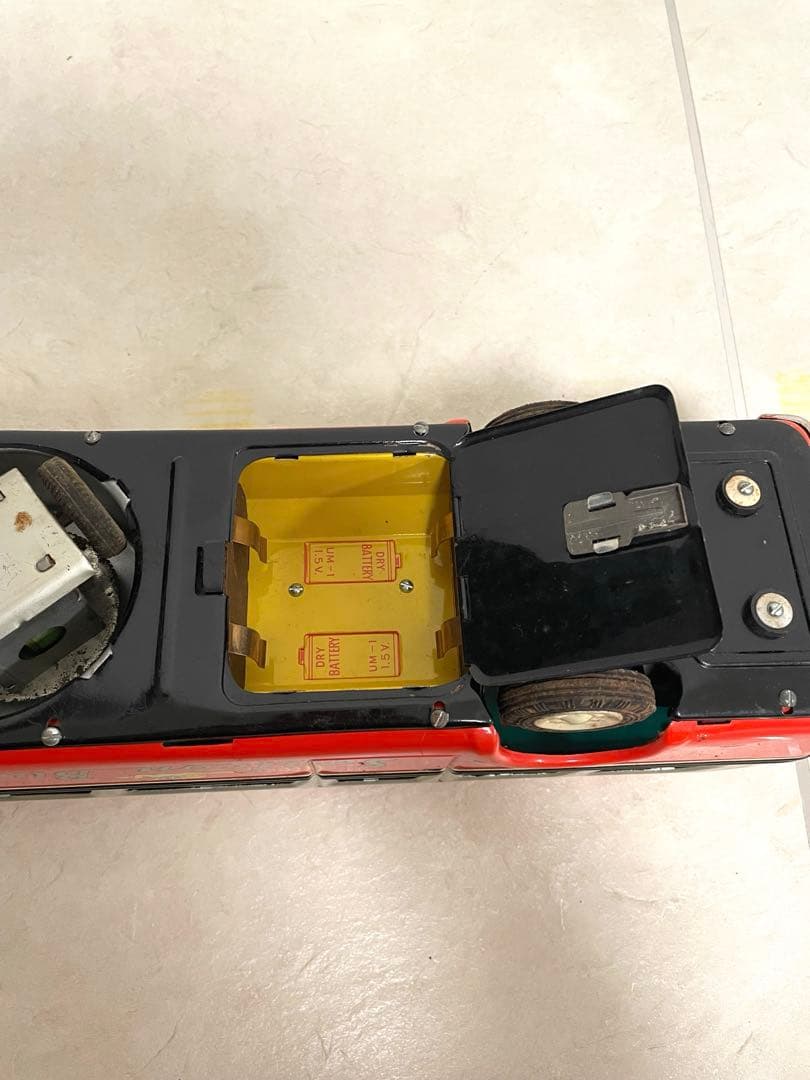 超激レア マスダヤ ブリキ ソニコンバス 赤 ブリキ製　昭和レトロ　増田屋