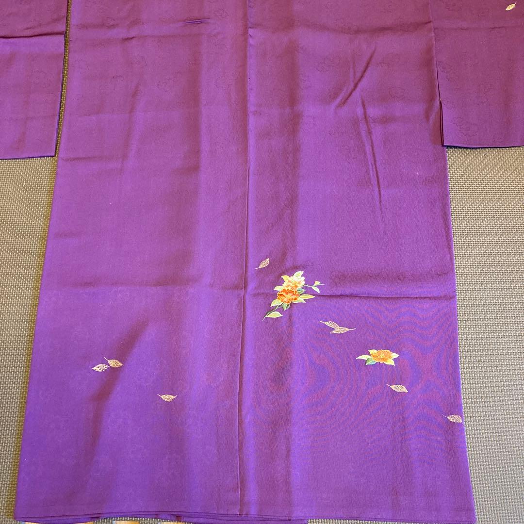 [美品]Courreges 無地振袖　3点セット　ゆう苑