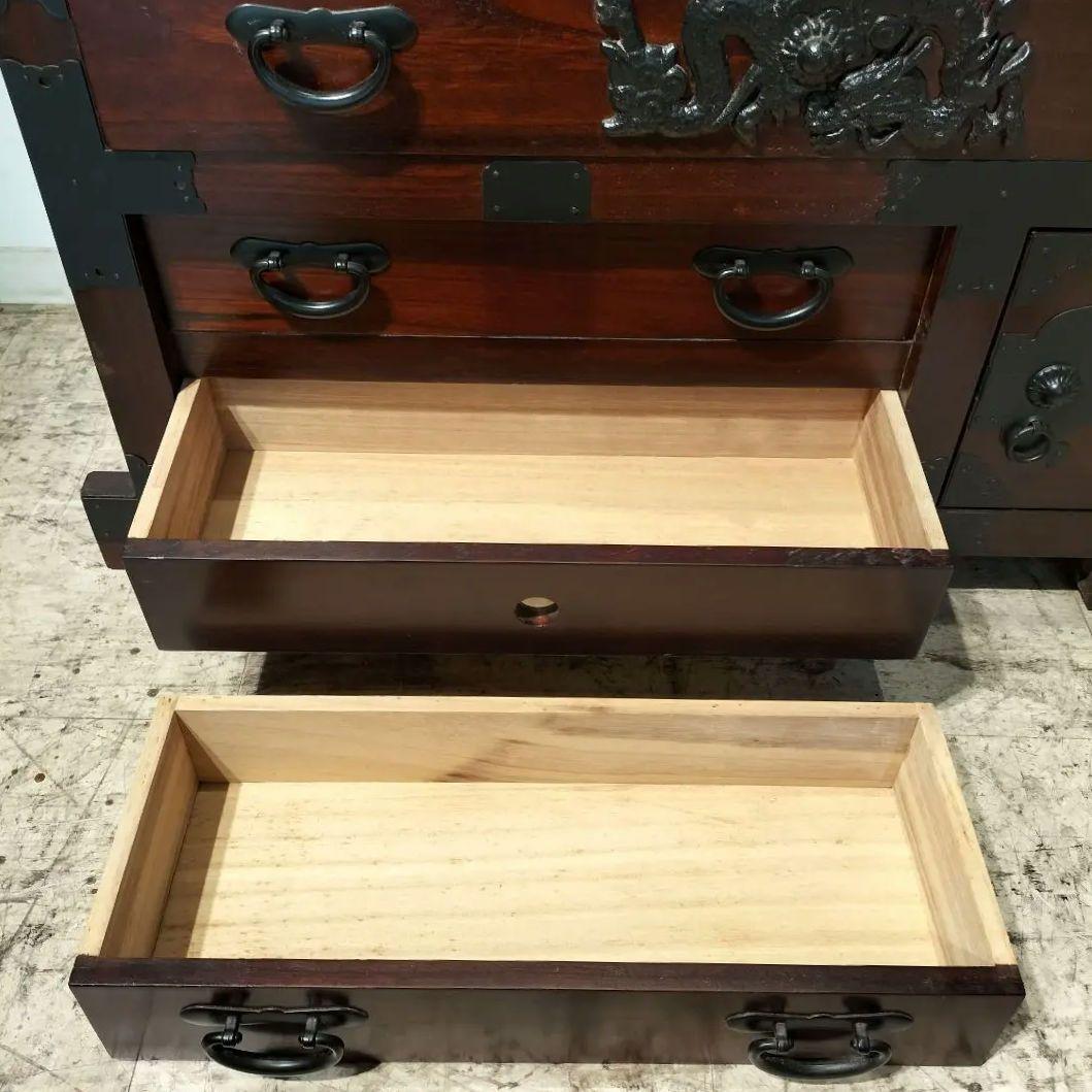 M♦ヒクラジ　伝統的　木製箪笥　時代箪笥　民芸調家具