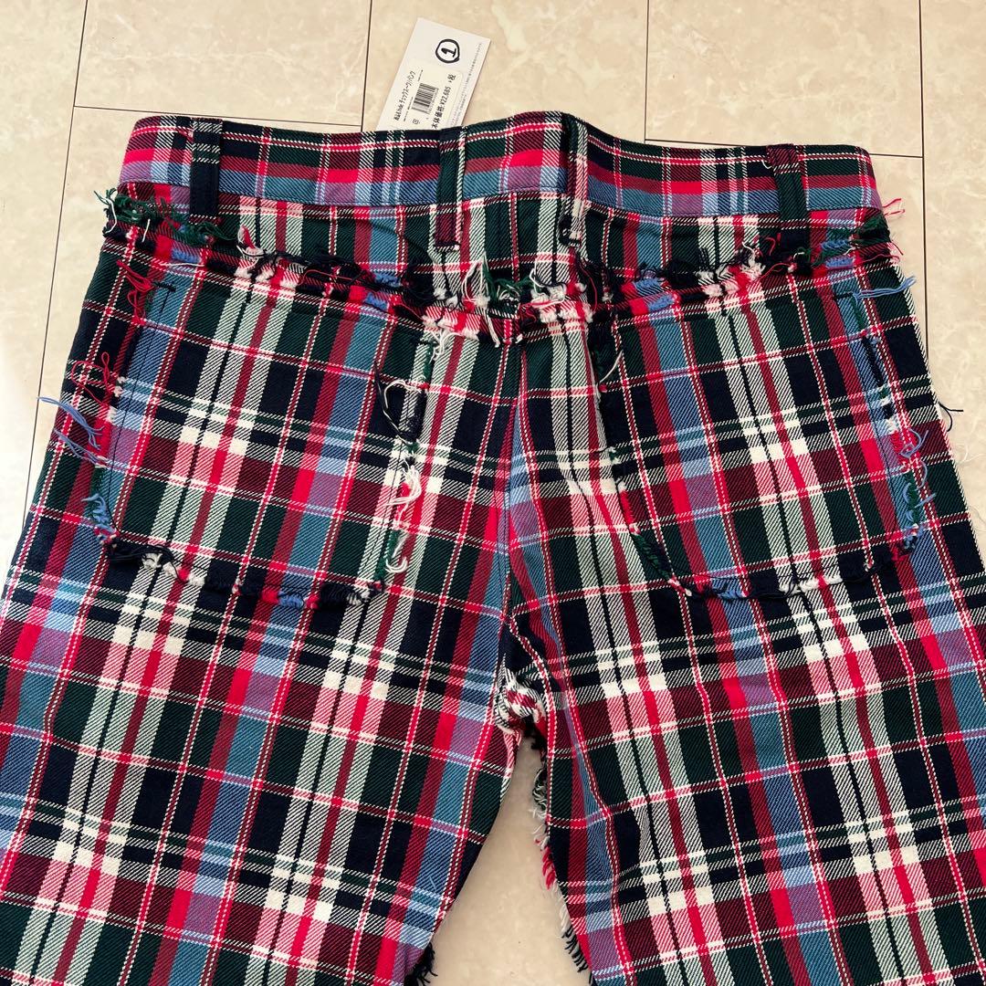 希少！新品hide チェック柄パンツ