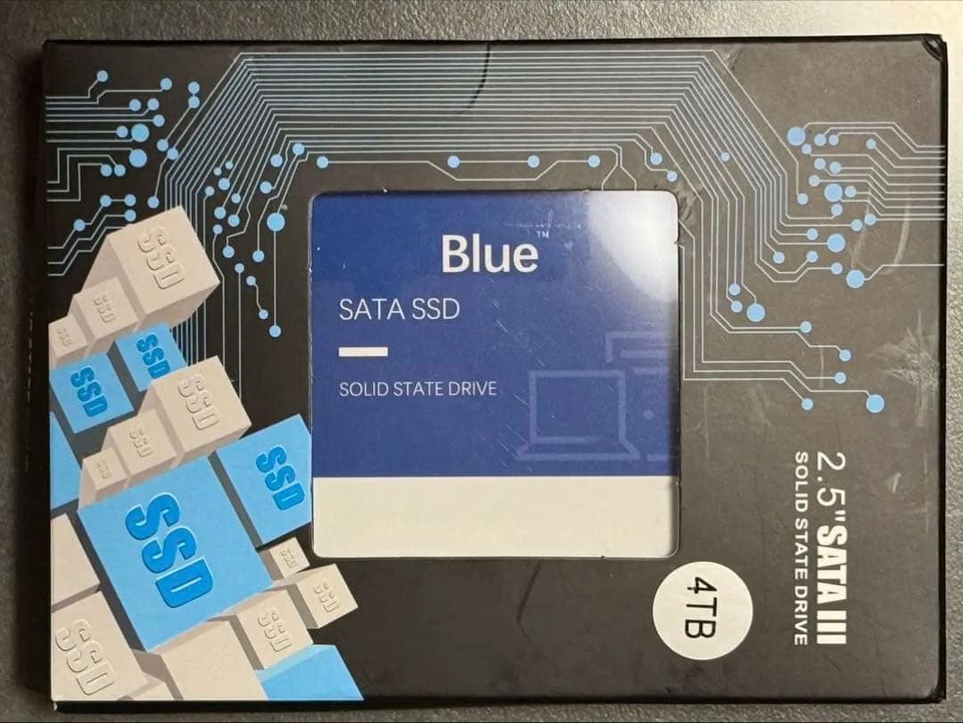 新品未使用4TB SATAIII SSD2.5インチBlue 最大545MB/s