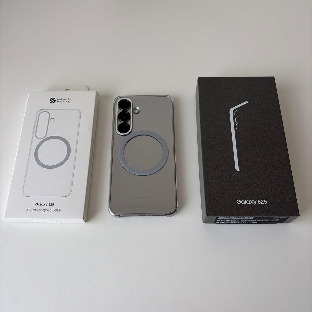 【国内版/極美品】Galaxy S25 SIMフリー 256GB 純正ケース付