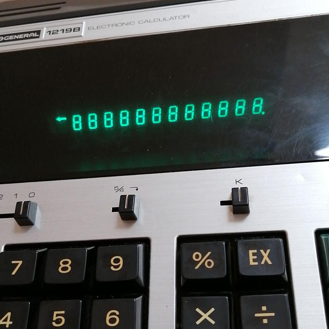 レトロ　電卓　GENERAL 1219B