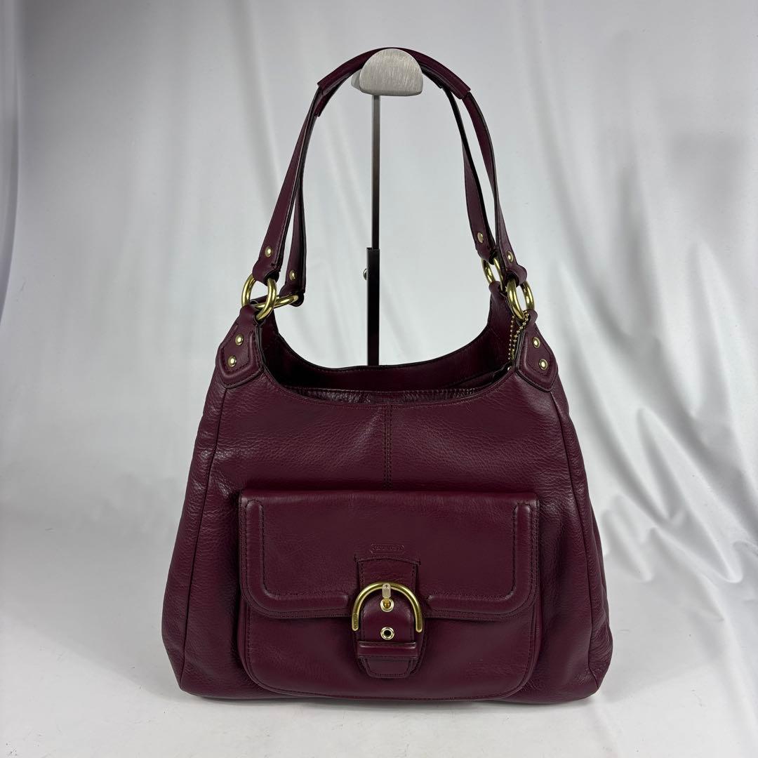 COACH 3室トートバッグ/イーディー ソーホー/キャンベルレザー/ボルドー
