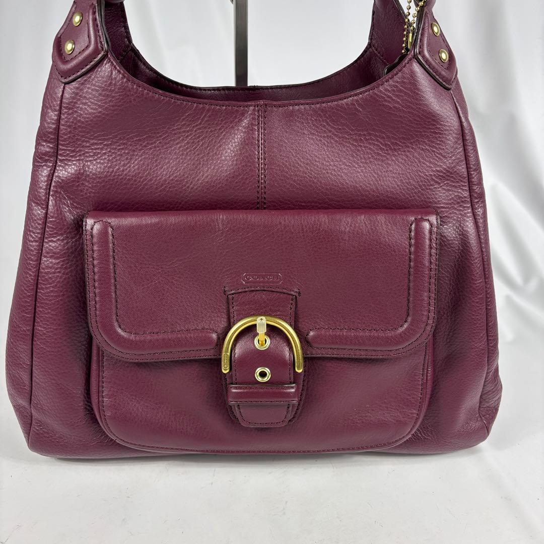 COACH 3室トートバッグ/イーディー ソーホー/キャンベルレザー/ボルドー