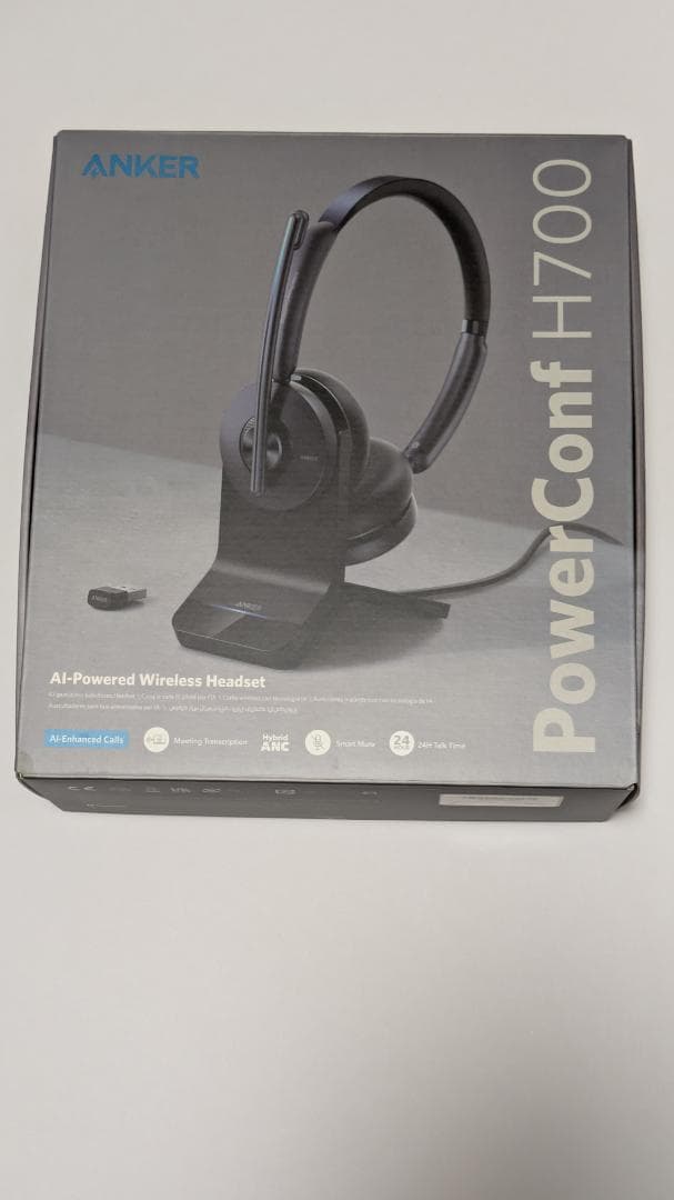 Anker PowerConf H700 ワイヤレスヘッドセット 充電スタンド付