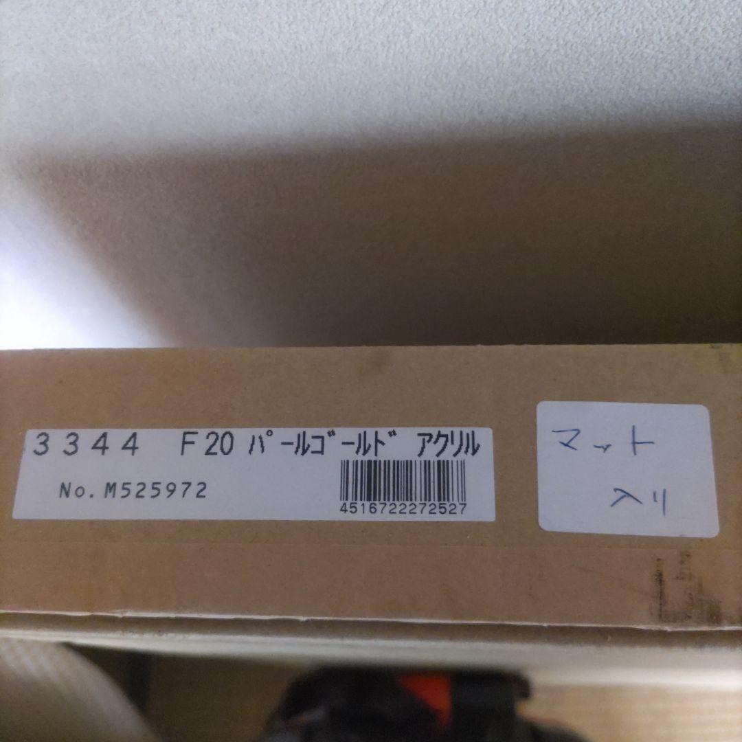 【美品:処分】F20 パールゴールド アクリル額縁 マット入り　紐付き