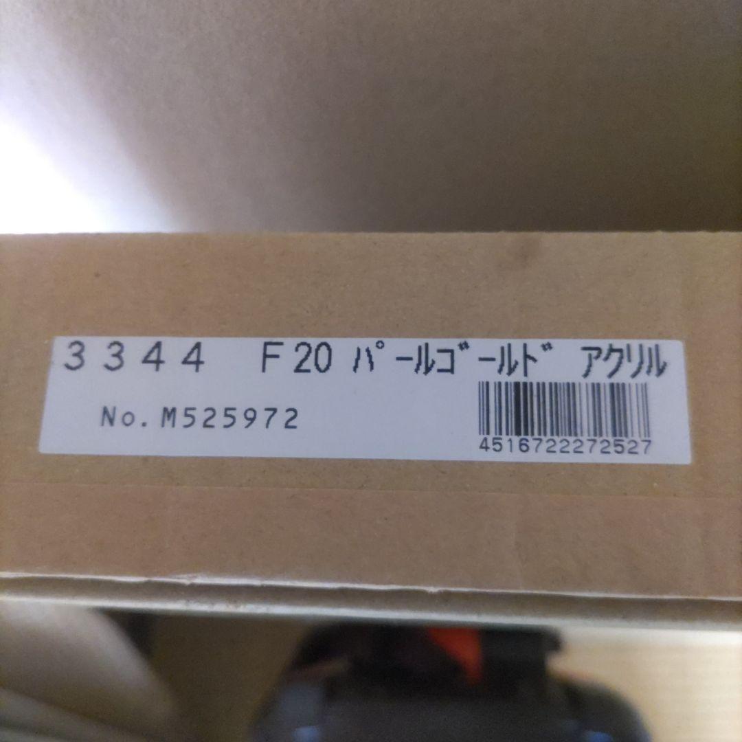 【美品:処分】F20 パールゴールド アクリル額縁 マット入り　紐付き