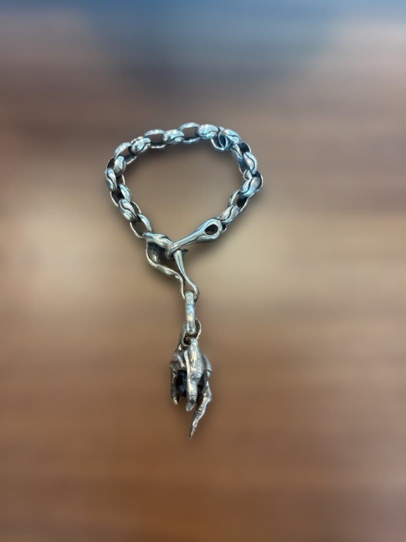 シルバー チェーンブレスレット 爪モチーフ