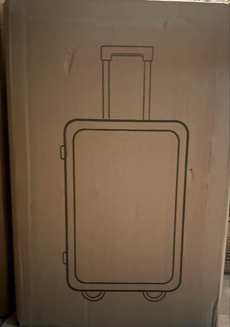 ⑧ アルミフレームスーツケース フロントオープン キャリーケース ストッパー付