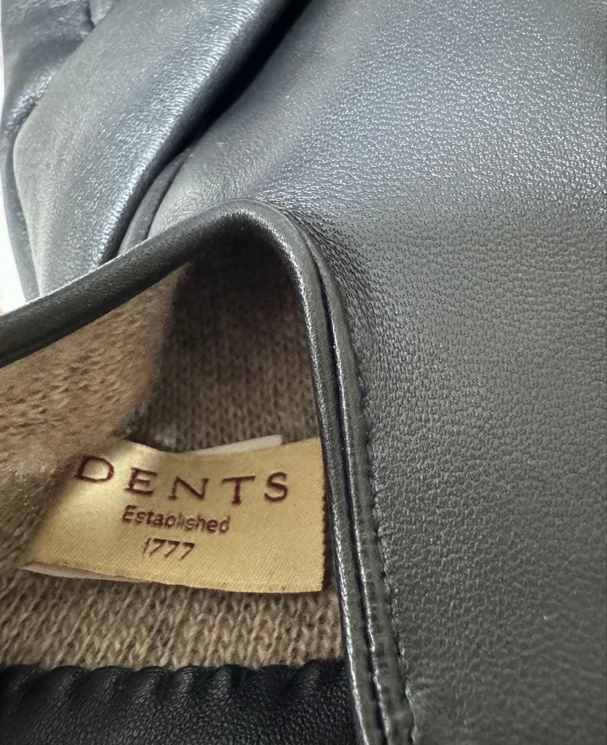 DENTS デンツ レザーグローブ シープスキン カシミヤライニング 7.5