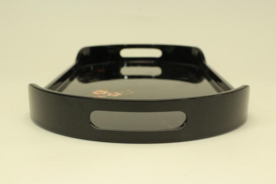 煎茶盆 枝花紋 蒔絵 盆(A734)