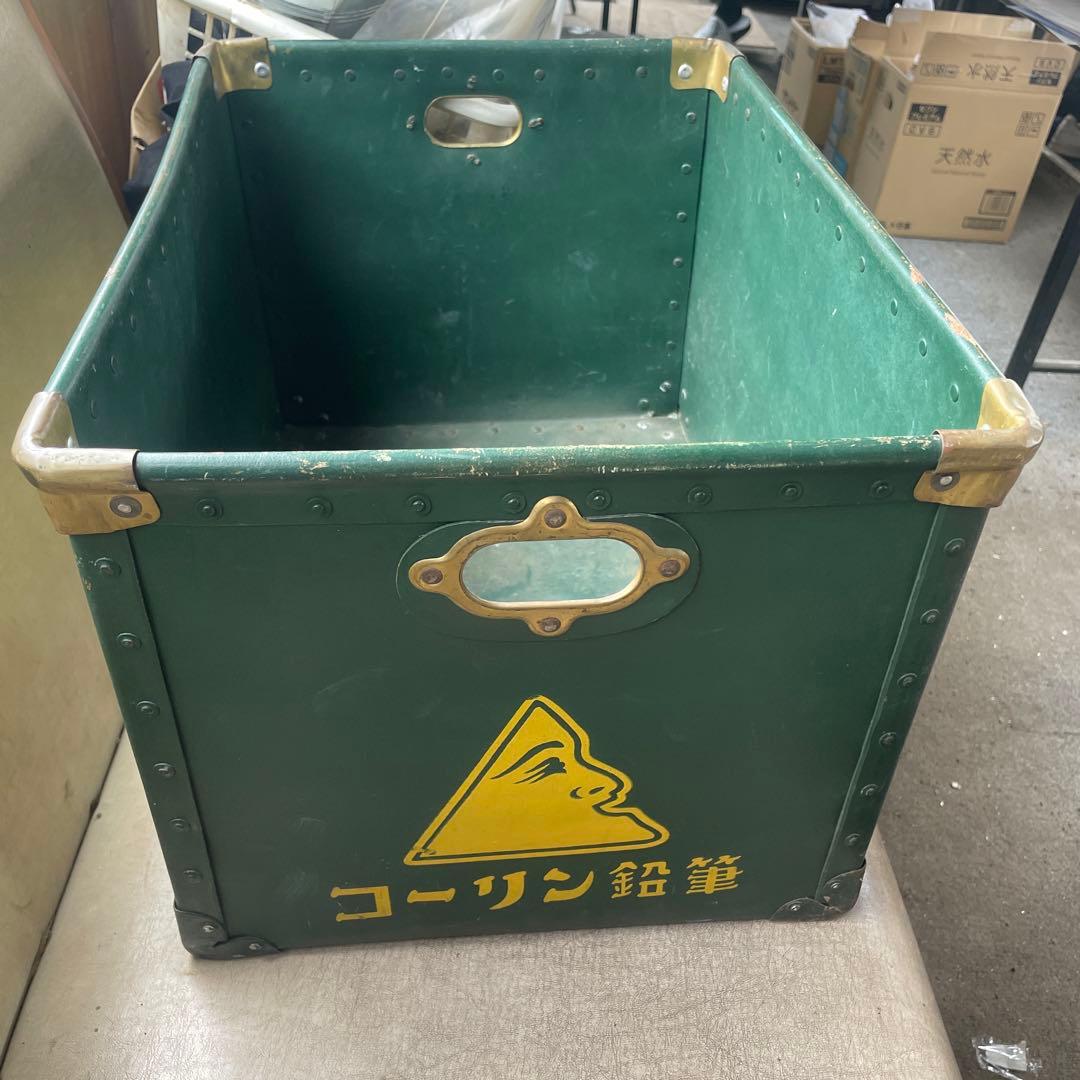 昭和レトロ　緑コーリン鉛筆　ボテ箱