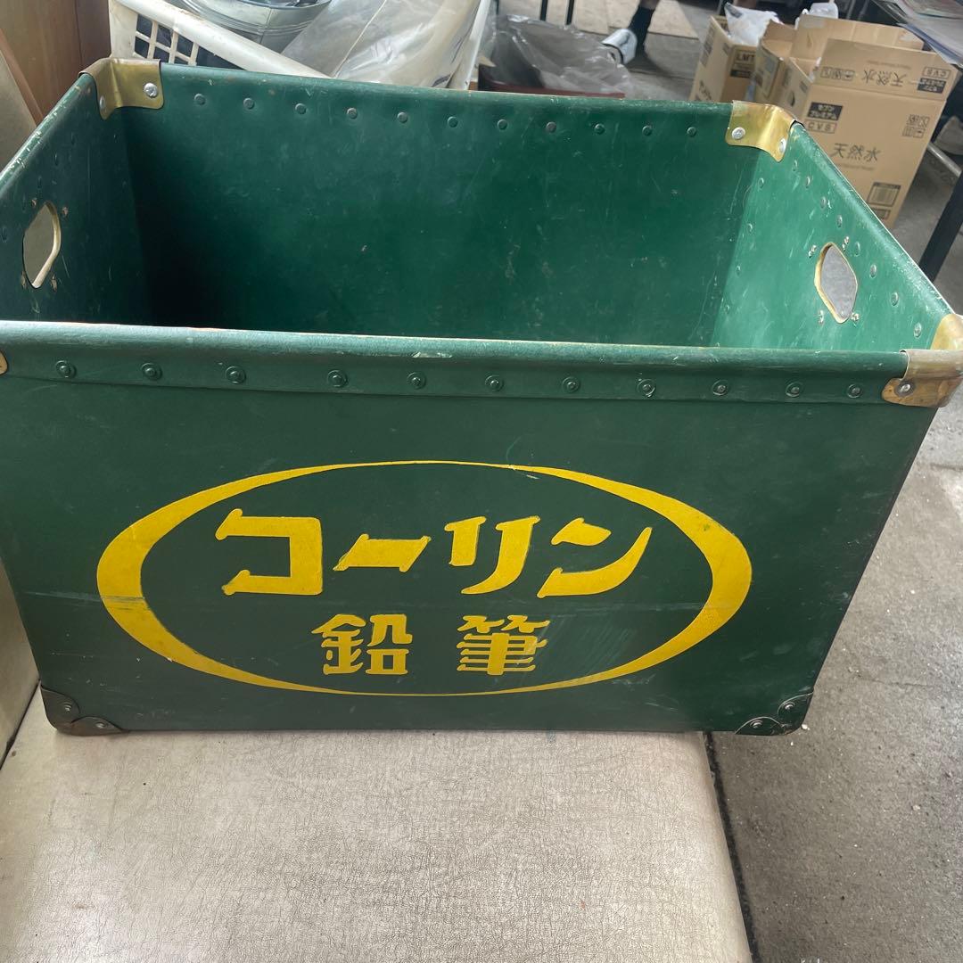 昭和レトロ　緑コーリン鉛筆　ボテ箱