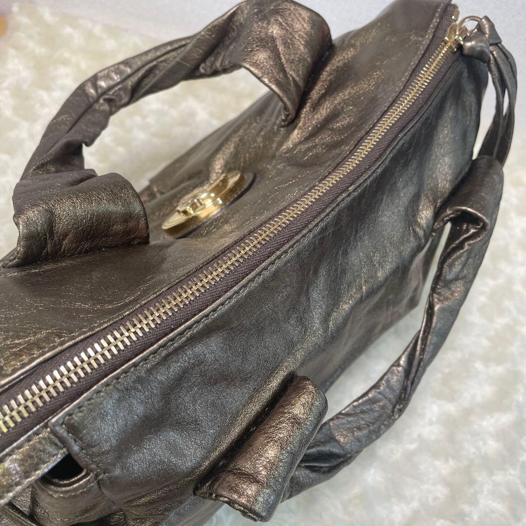 GUCCI グッチ ヒステリア メタリックレザー バッグ