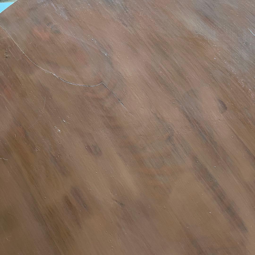 昭和レトロな木製円形座卓