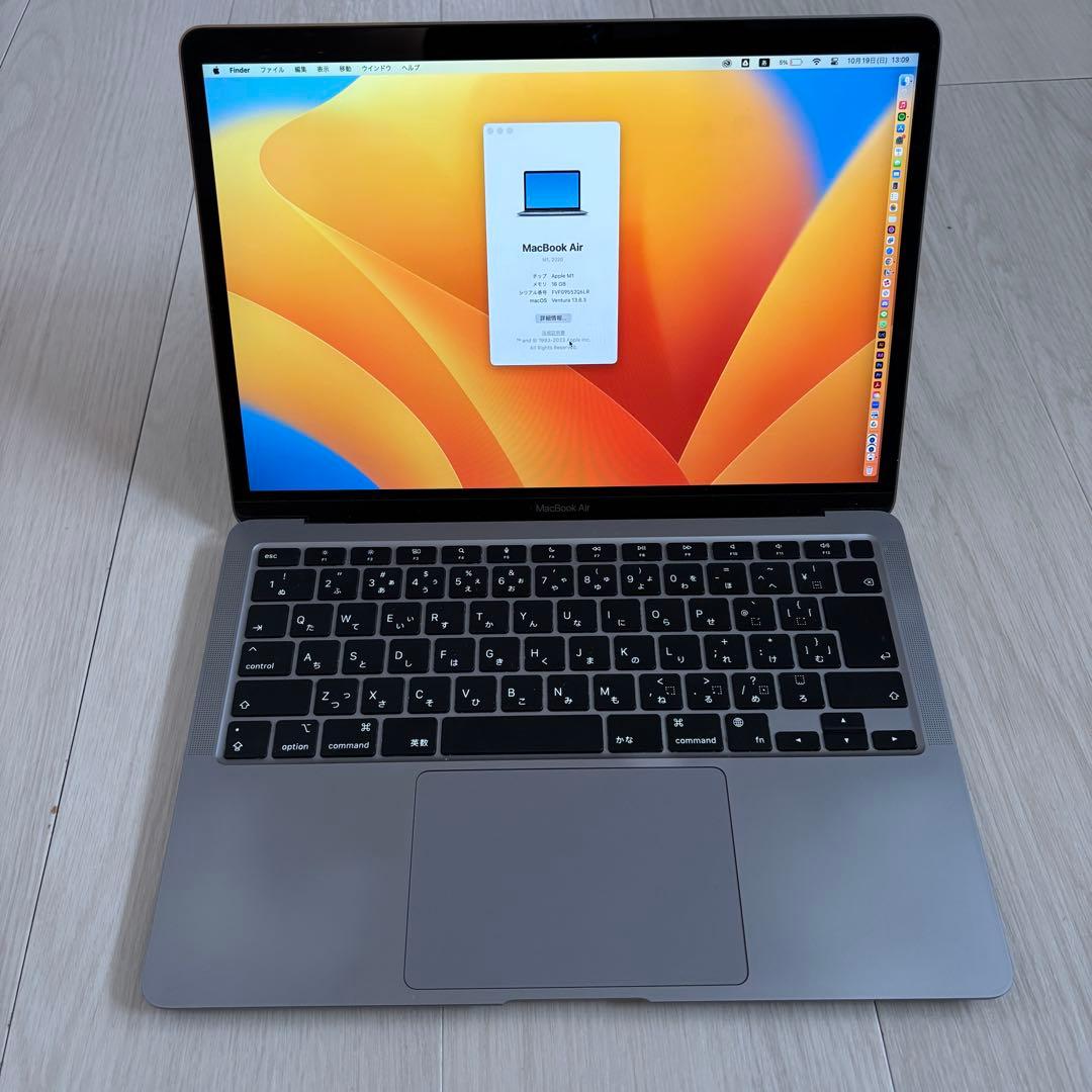 MacBook Air M1 16GB 245GB【Moftスタンド付き】