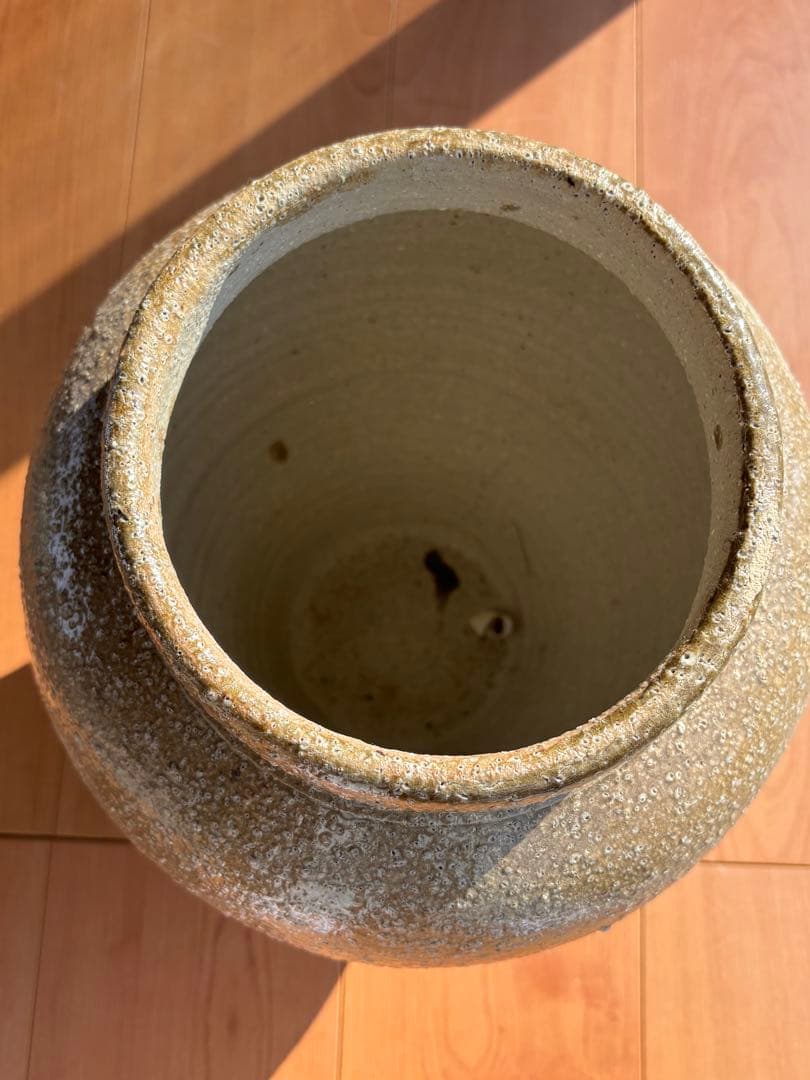 信楽焼　壺　花瓶　生花陶器　アンティーク置物