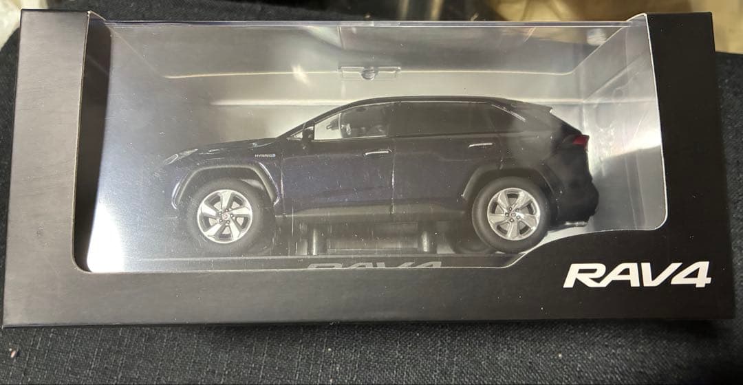 トヨタ RAV4 ダークブルーマイカ ミニカー 1/30スケール