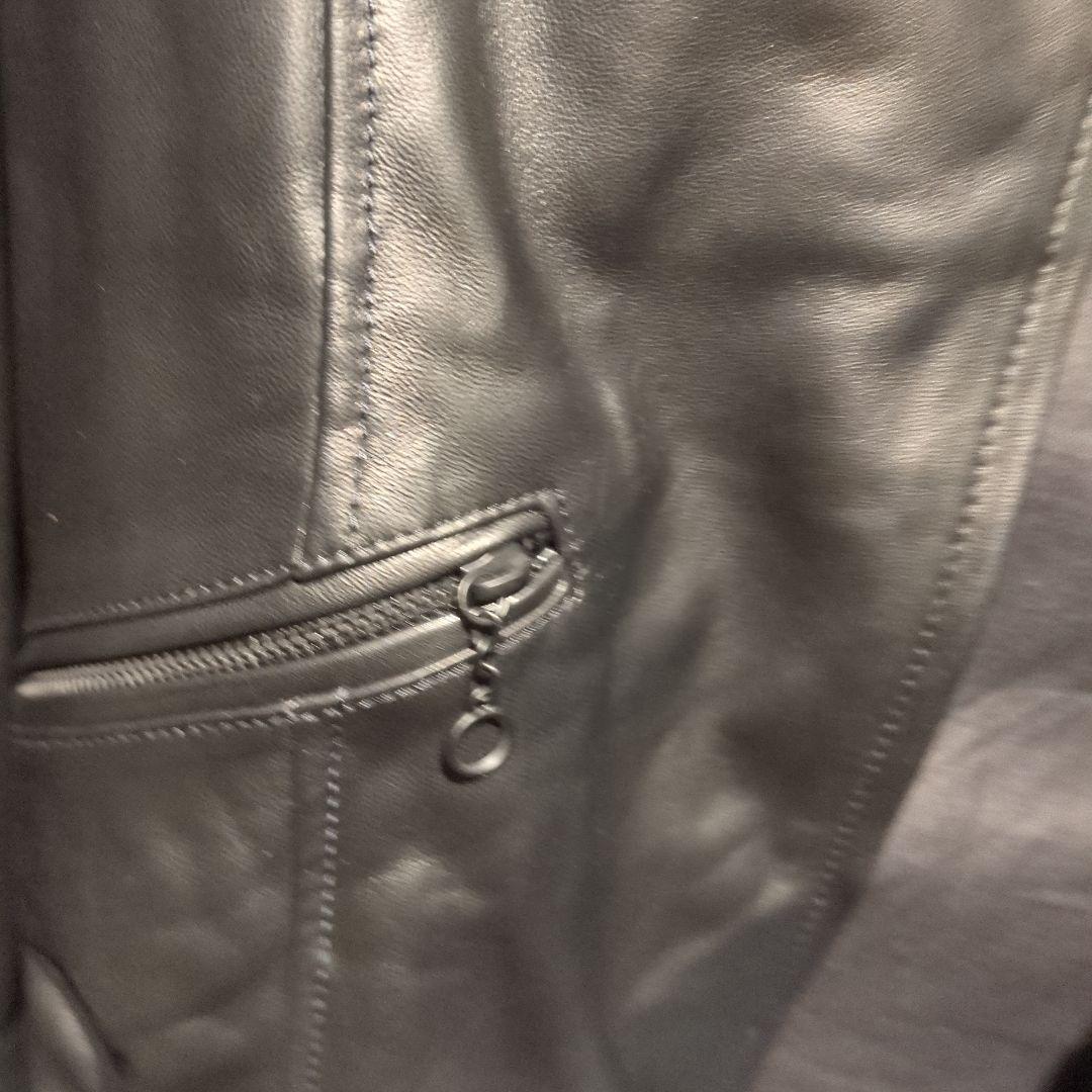 ヒステリックグラマー ラムレザー 羊革 シングルライダースジャケット　本革