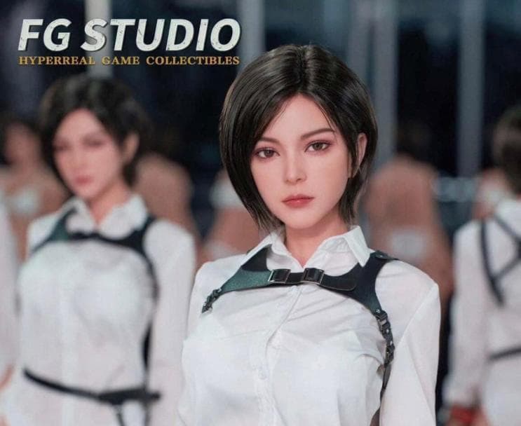 バーガンディ リブニットワンピース フィギュア