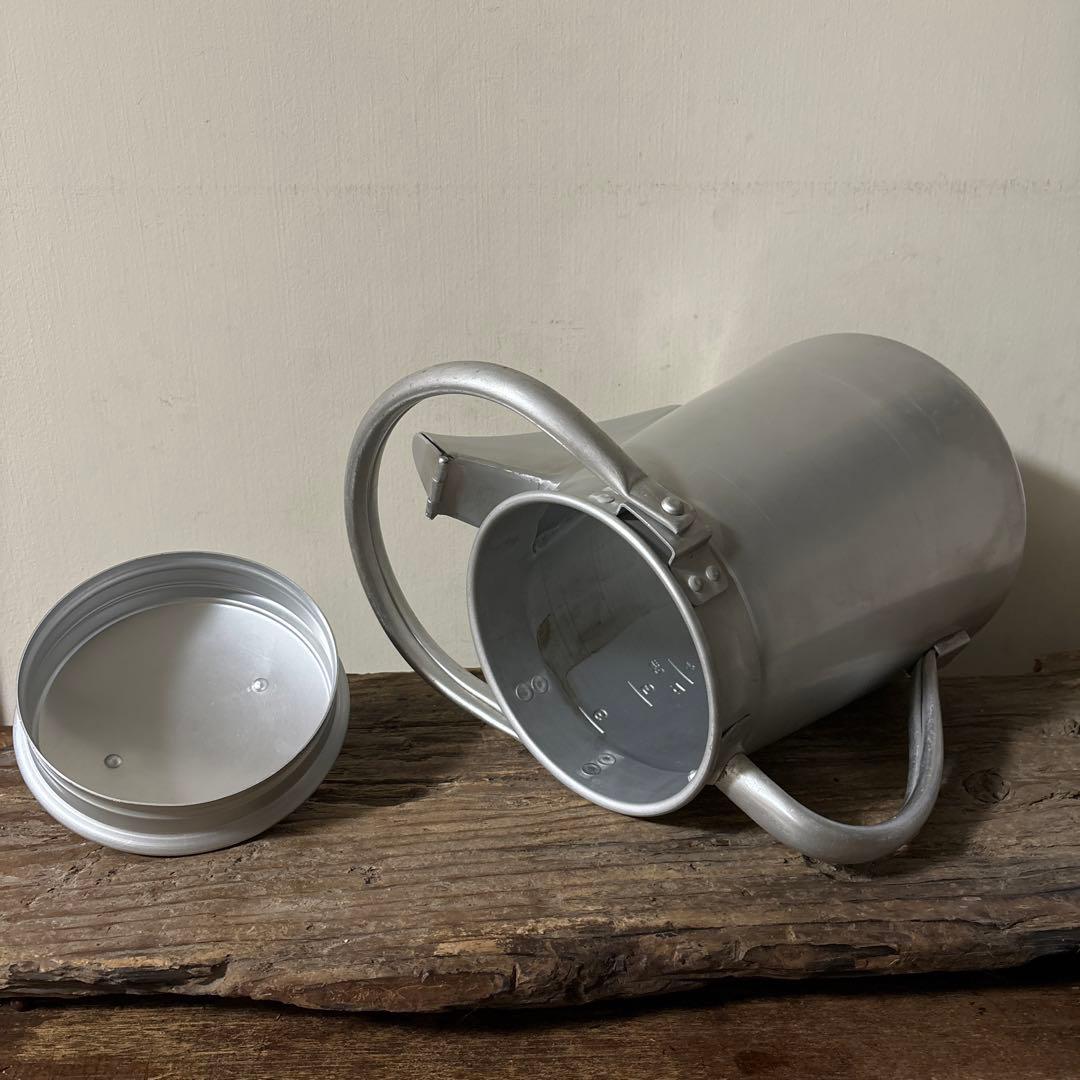 レトロ　ミルクポット　昭和アンティーク　給食　古道具　ディスプレイ　検(李朝)