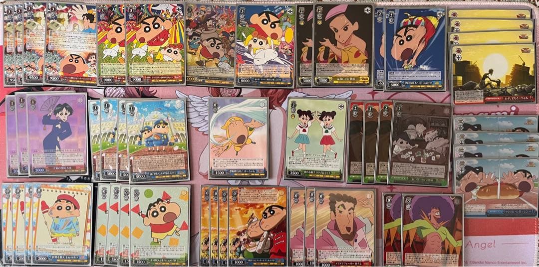 ヴァイスシュヴァルツ　クレヨンしんちゃん門電源デッキ+宝+2パーツ付き